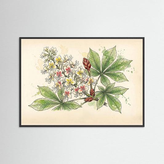 Horse Chestnut Bloom / Botanical Print