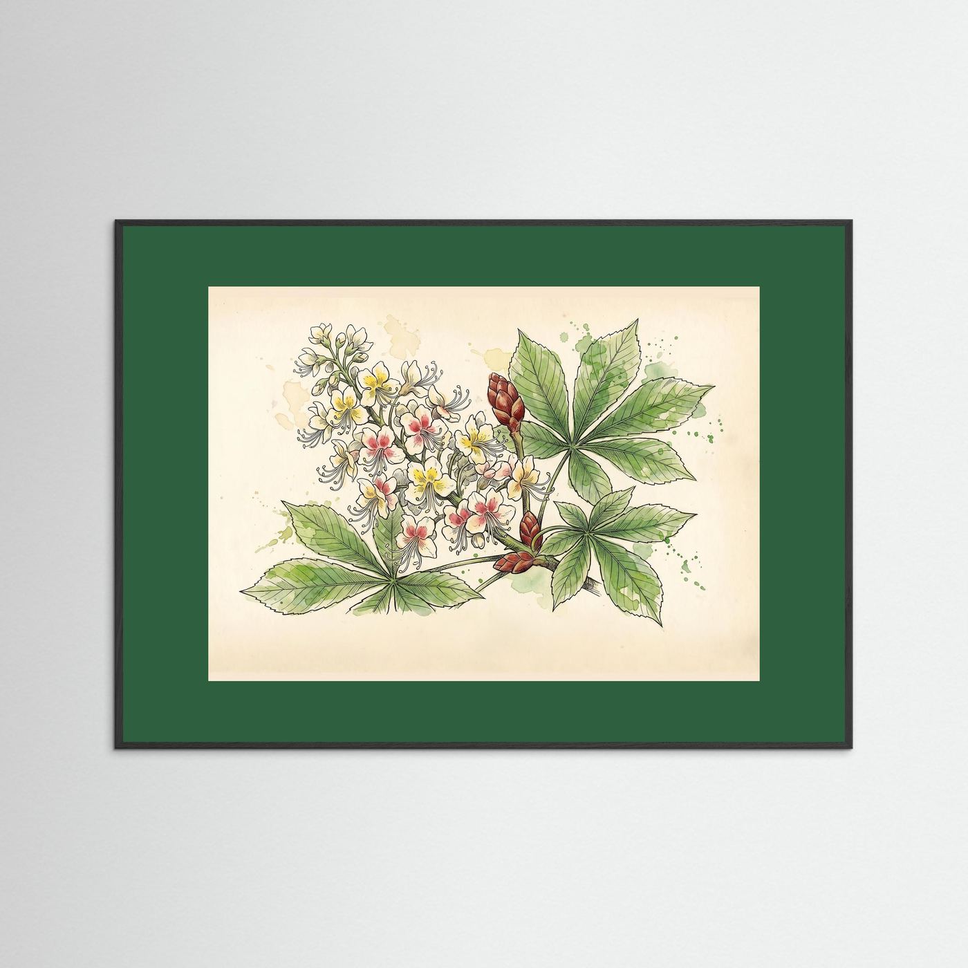 Horse Chestnut Bloom / Botanical Print