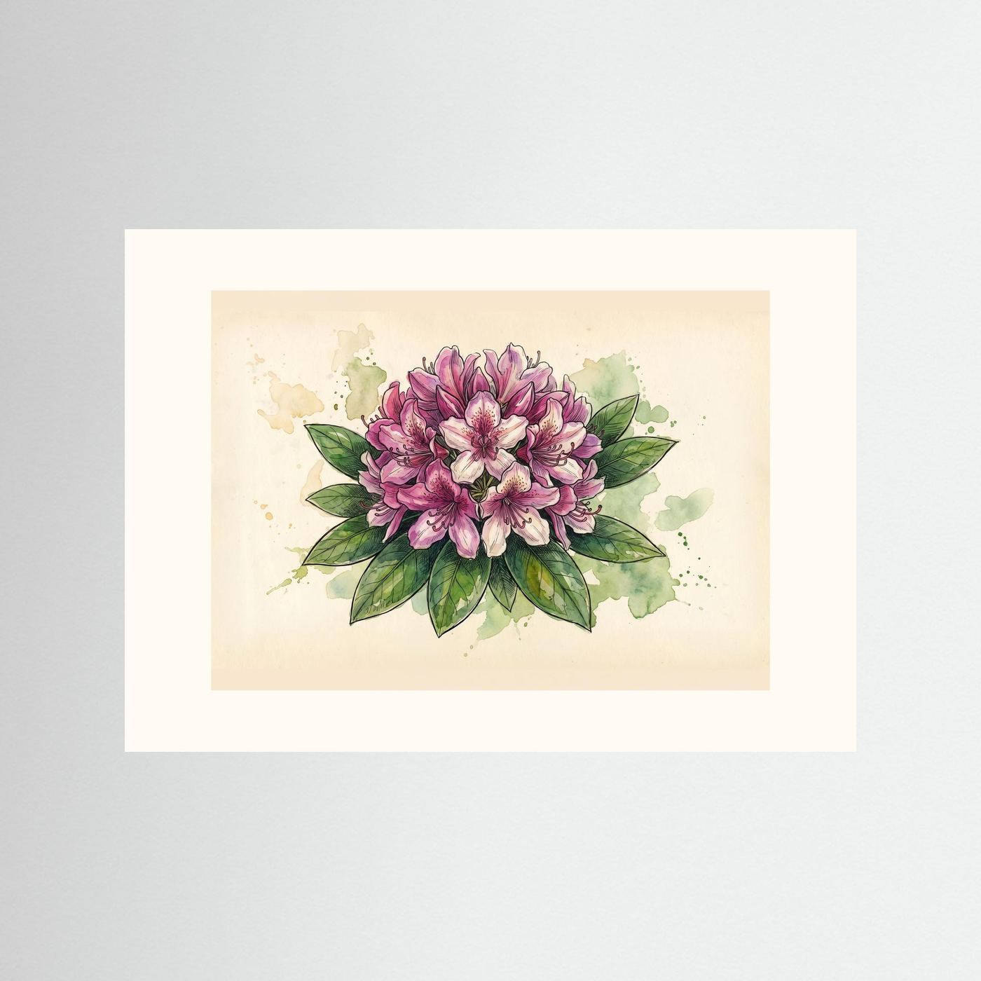 Rhododendron /Botanical  Print