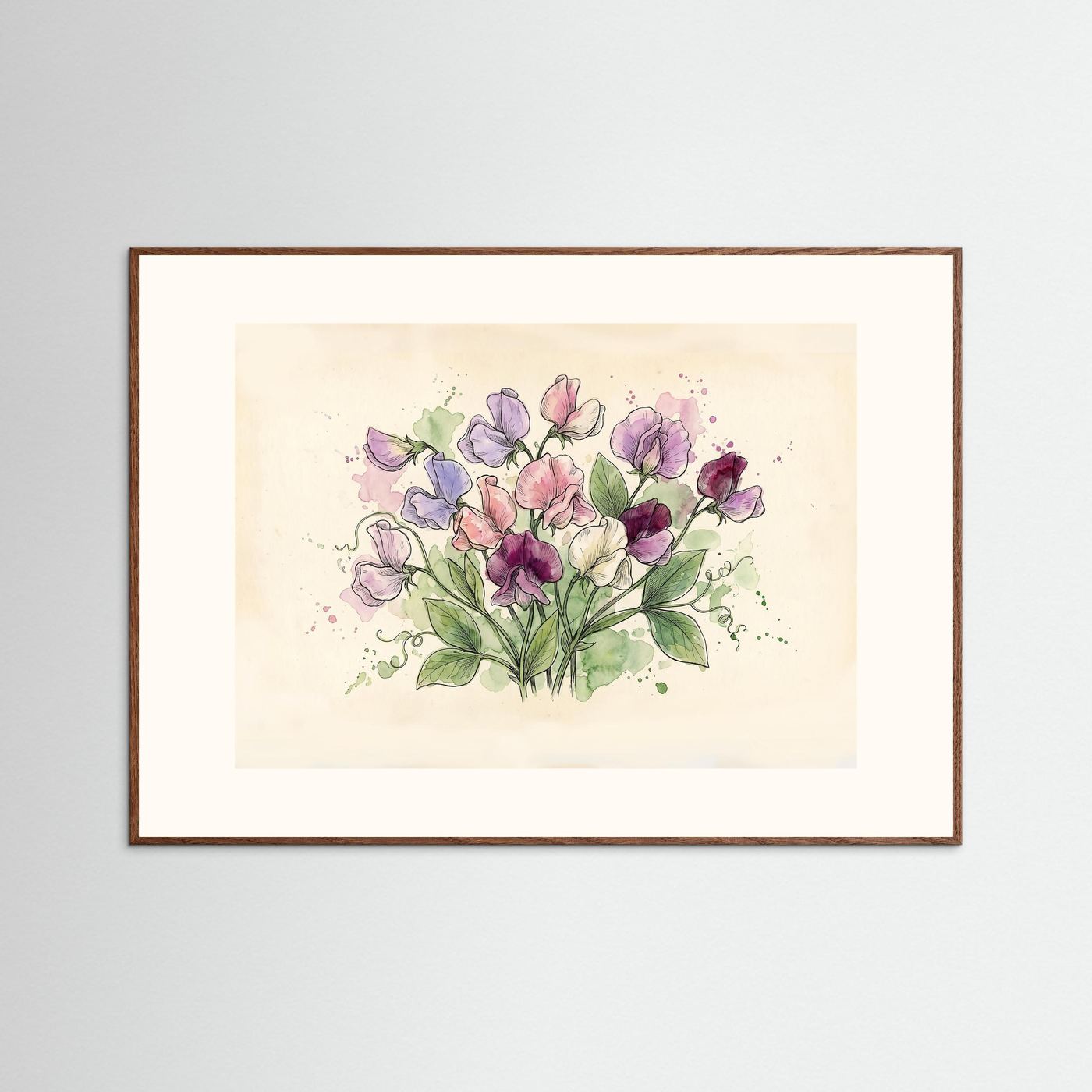 Sweetpea / Botanical print