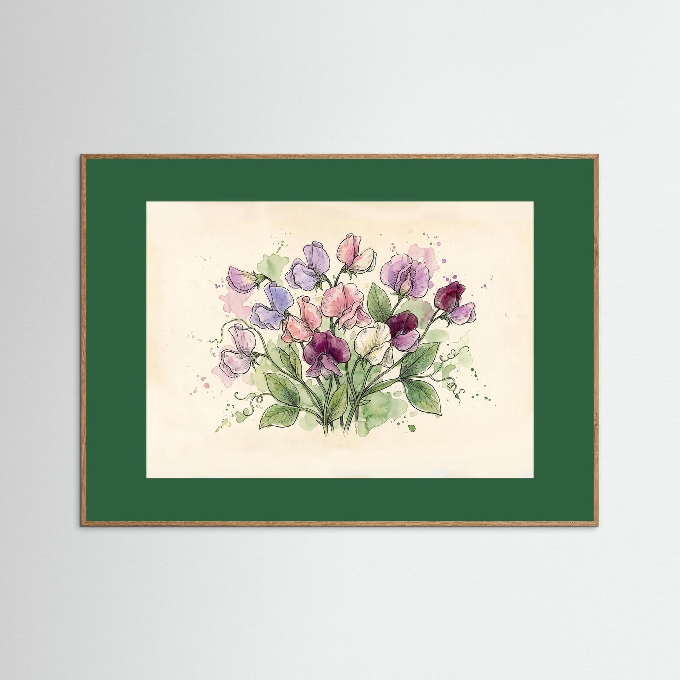 Sweetpea / Botanical print