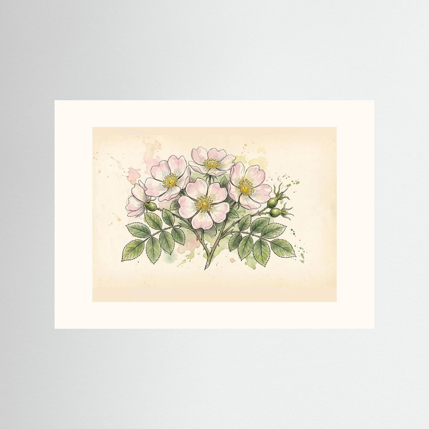 Dog Rose/ Botanical Print