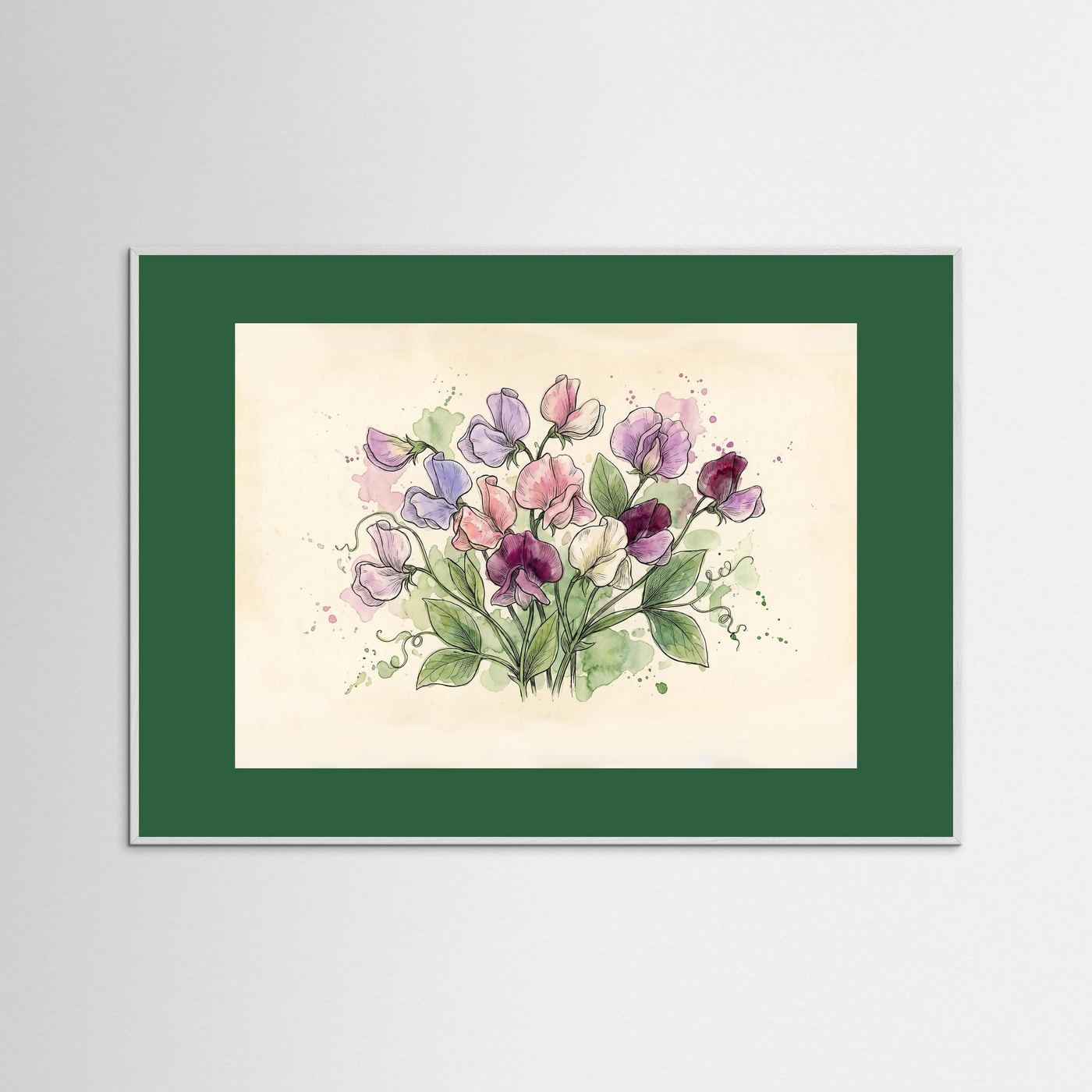 Sweetpea / Botanical print