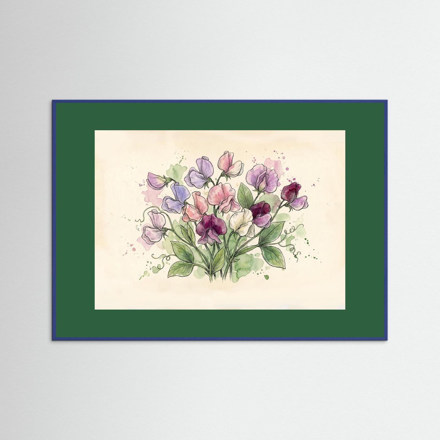 Sweetpea / Botanical print