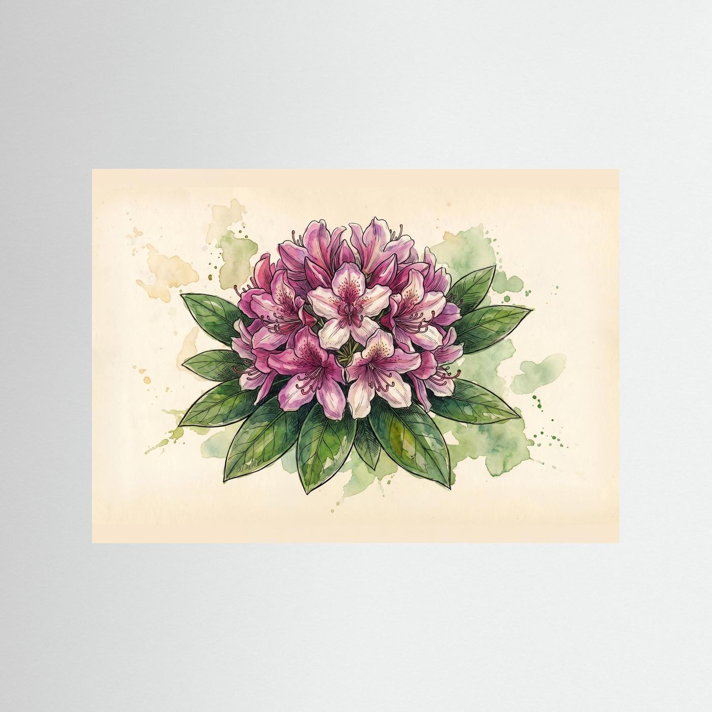 Rhododendron /Botanical  Print