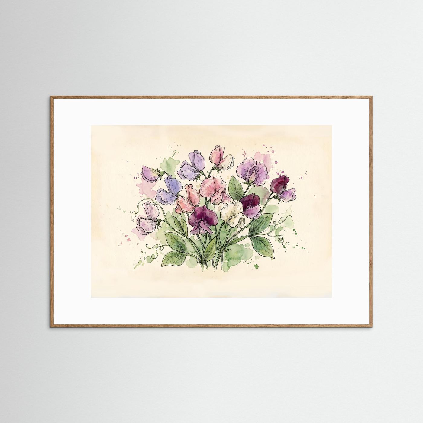 Sweetpea / Botanical print