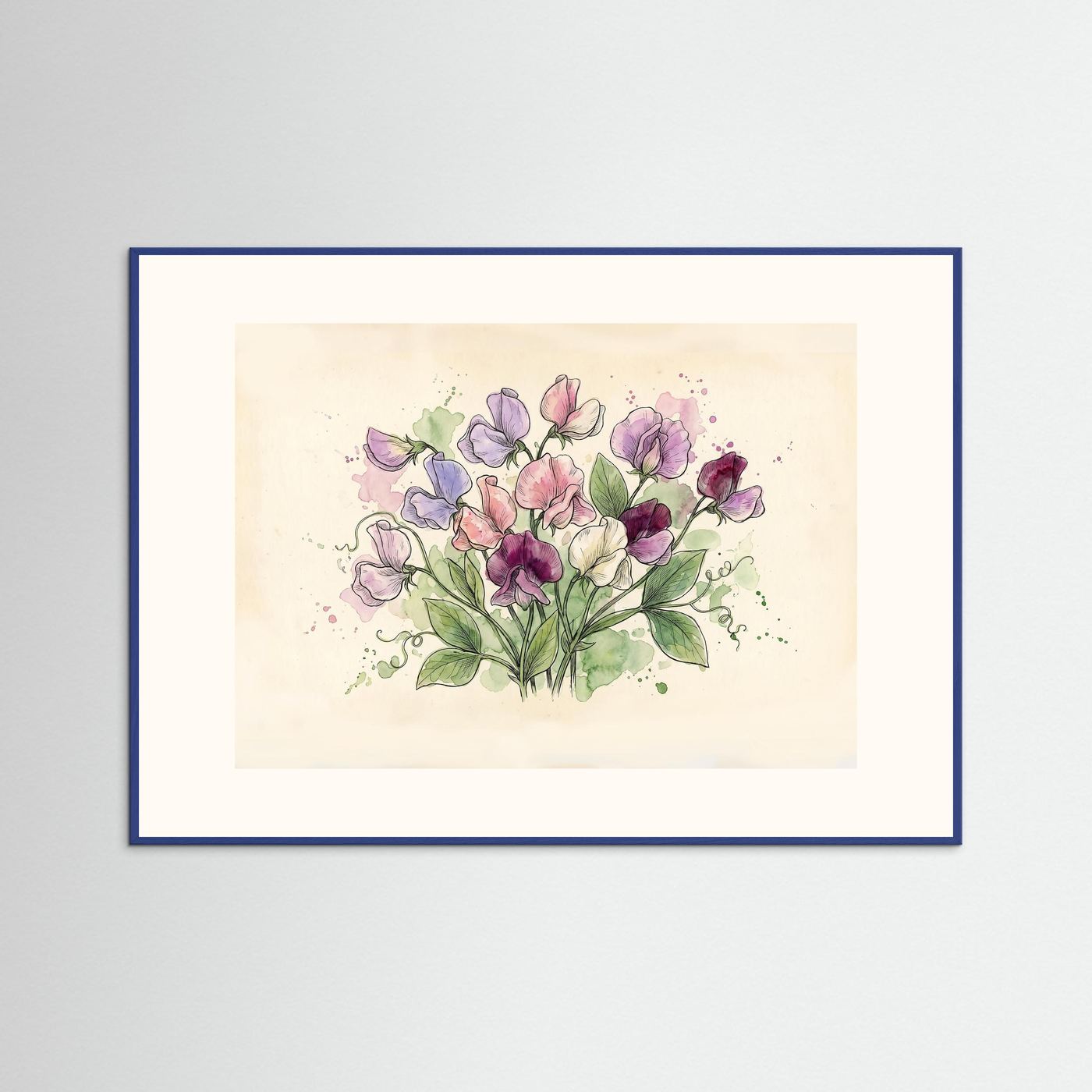 Sweetpea / Botanical print