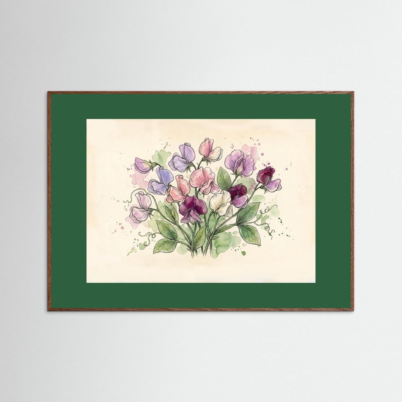 Sweetpea / Botanical print