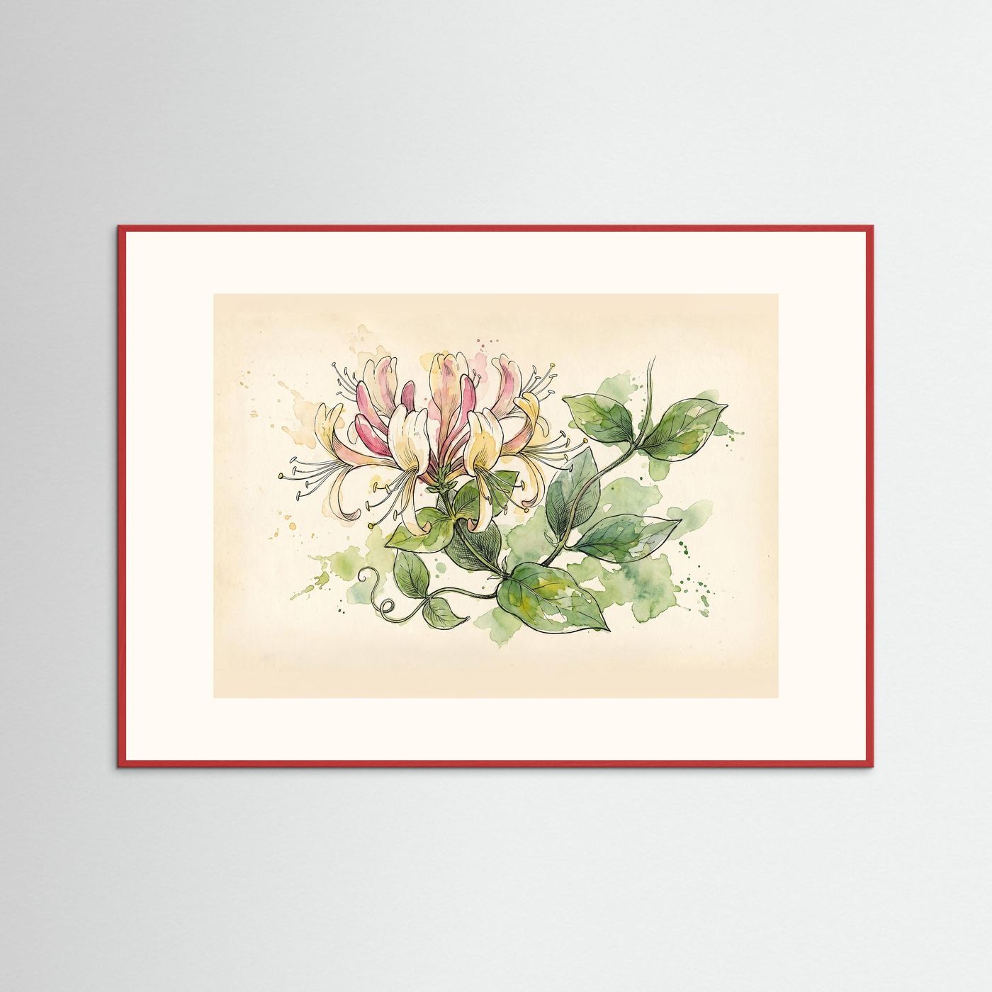 Honeysuckle / Botanical Print