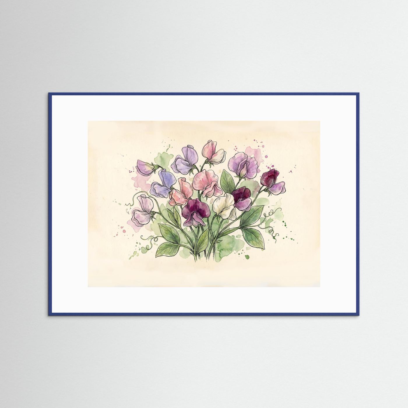 Sweetpea / Botanical print