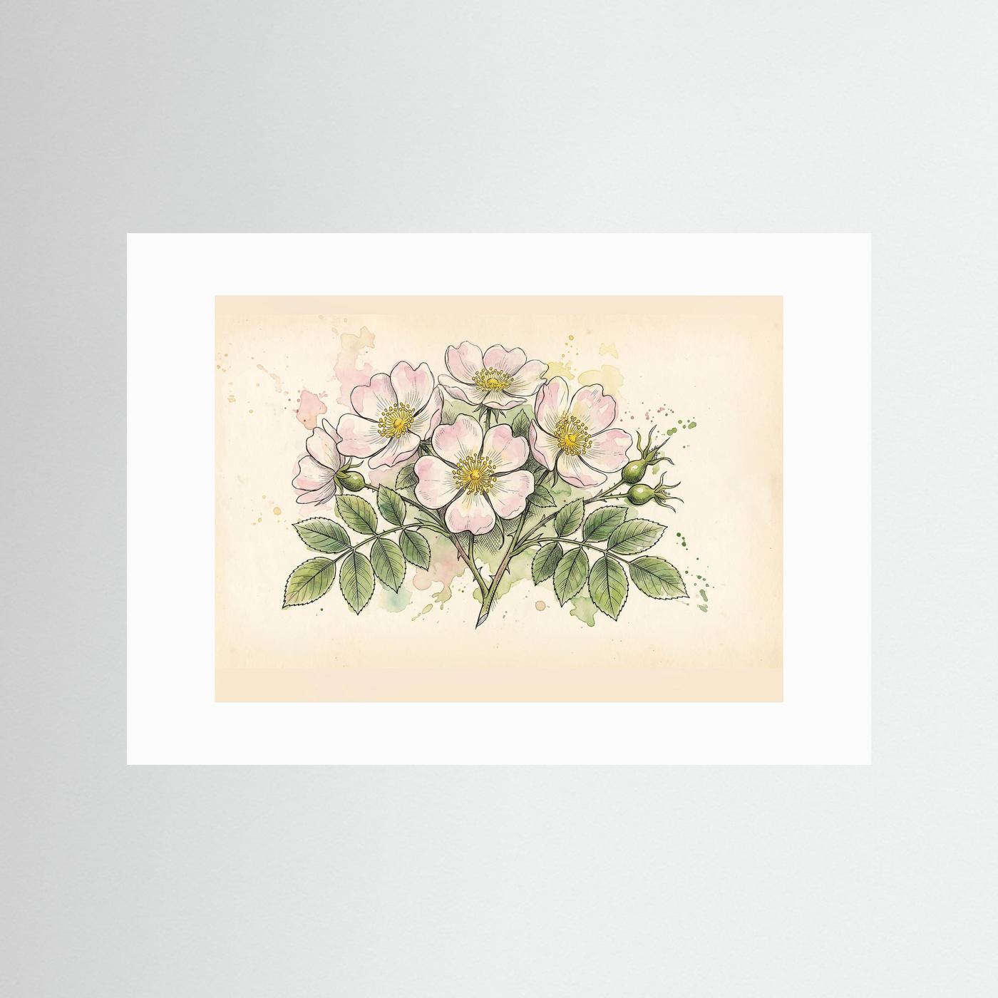 Dog Rose/ Botanical Print