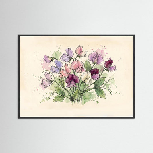 Sweetpea / Botanical print