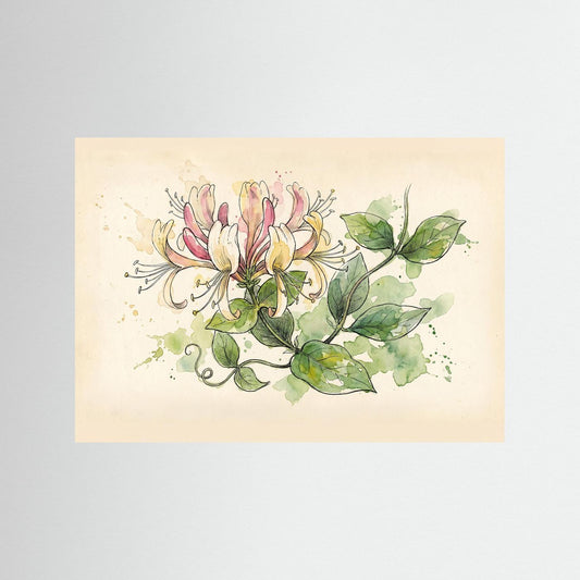 Honeysuckle / Botanical Print