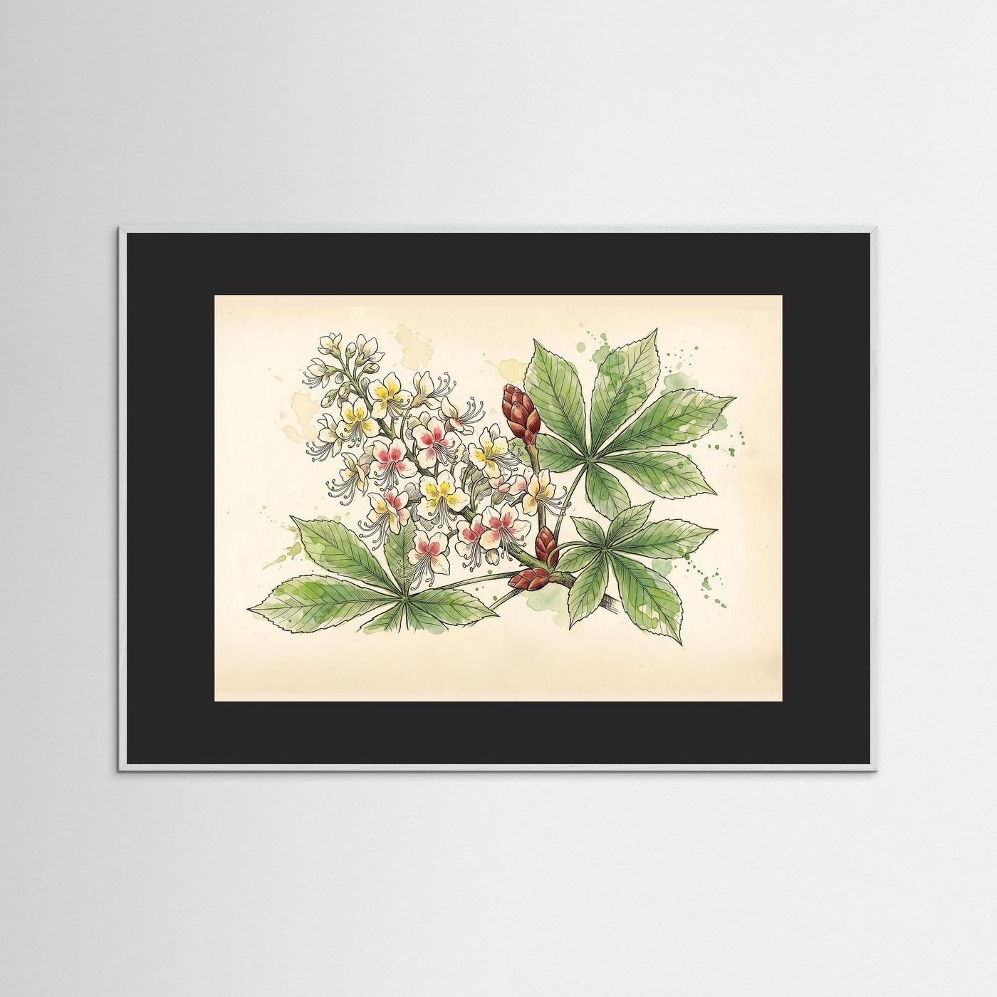 Horse Chestnut Bloom / Botanical Print